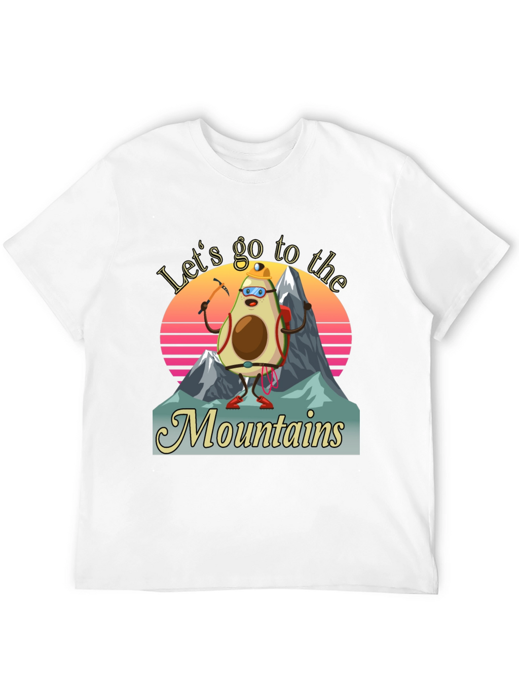 Avocado Mountaineer T-Shirt - Funny Hiking Tee