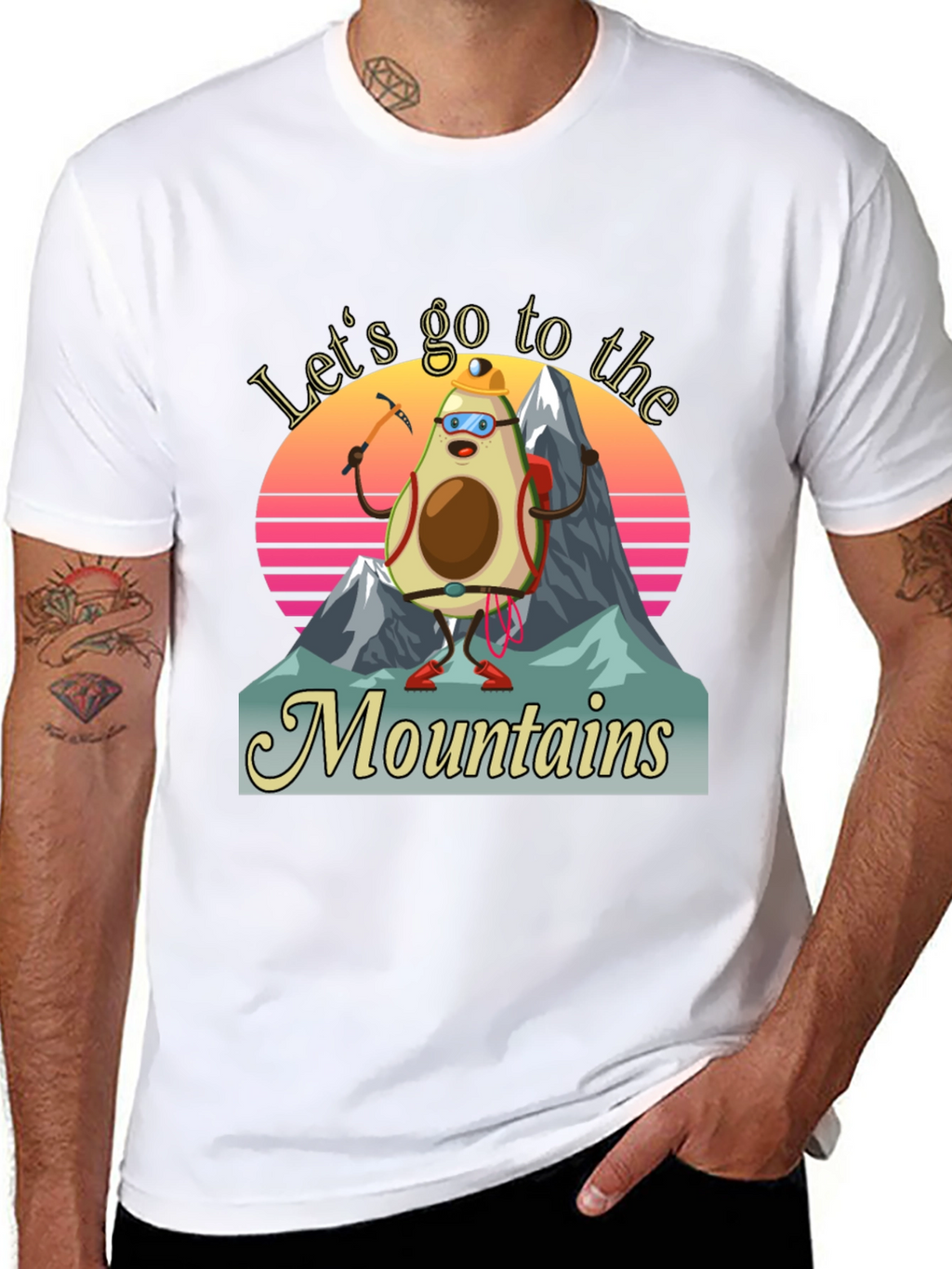 Avocado Mountaineer T-Shirt - Funny Hiking Tee