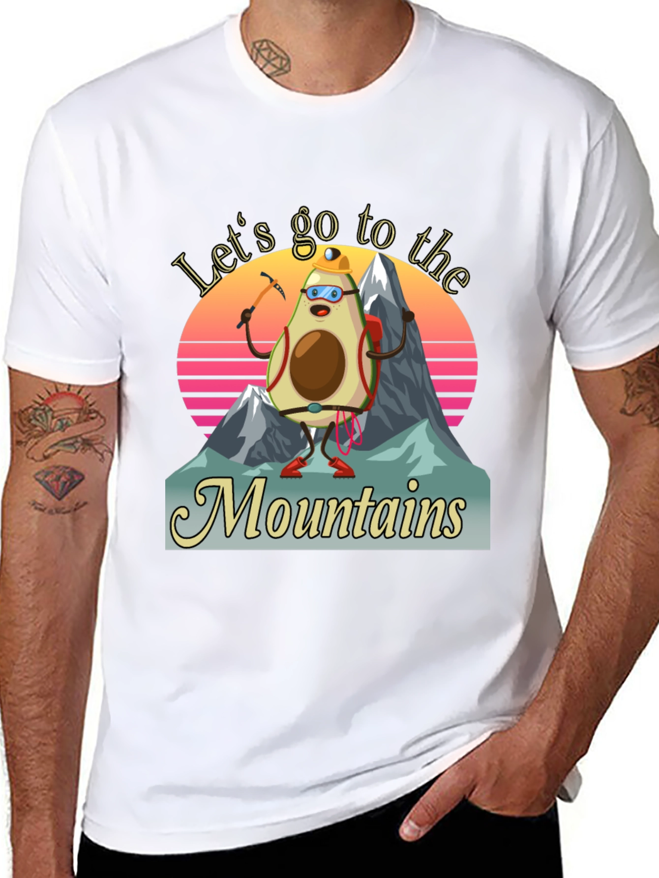 Avocado Mountaineer T-Shirt - Funny Hiking Tee