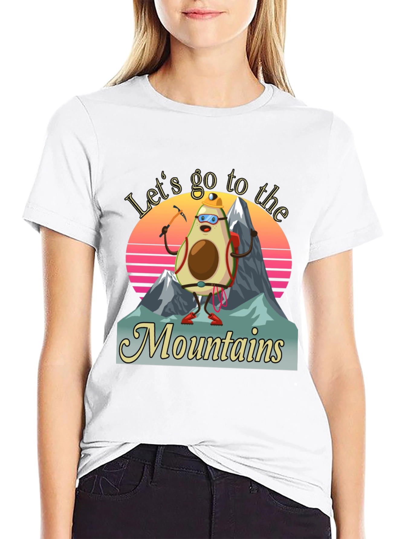 Avocado Mountaineer T-Shirt - Funny Hiking Tee