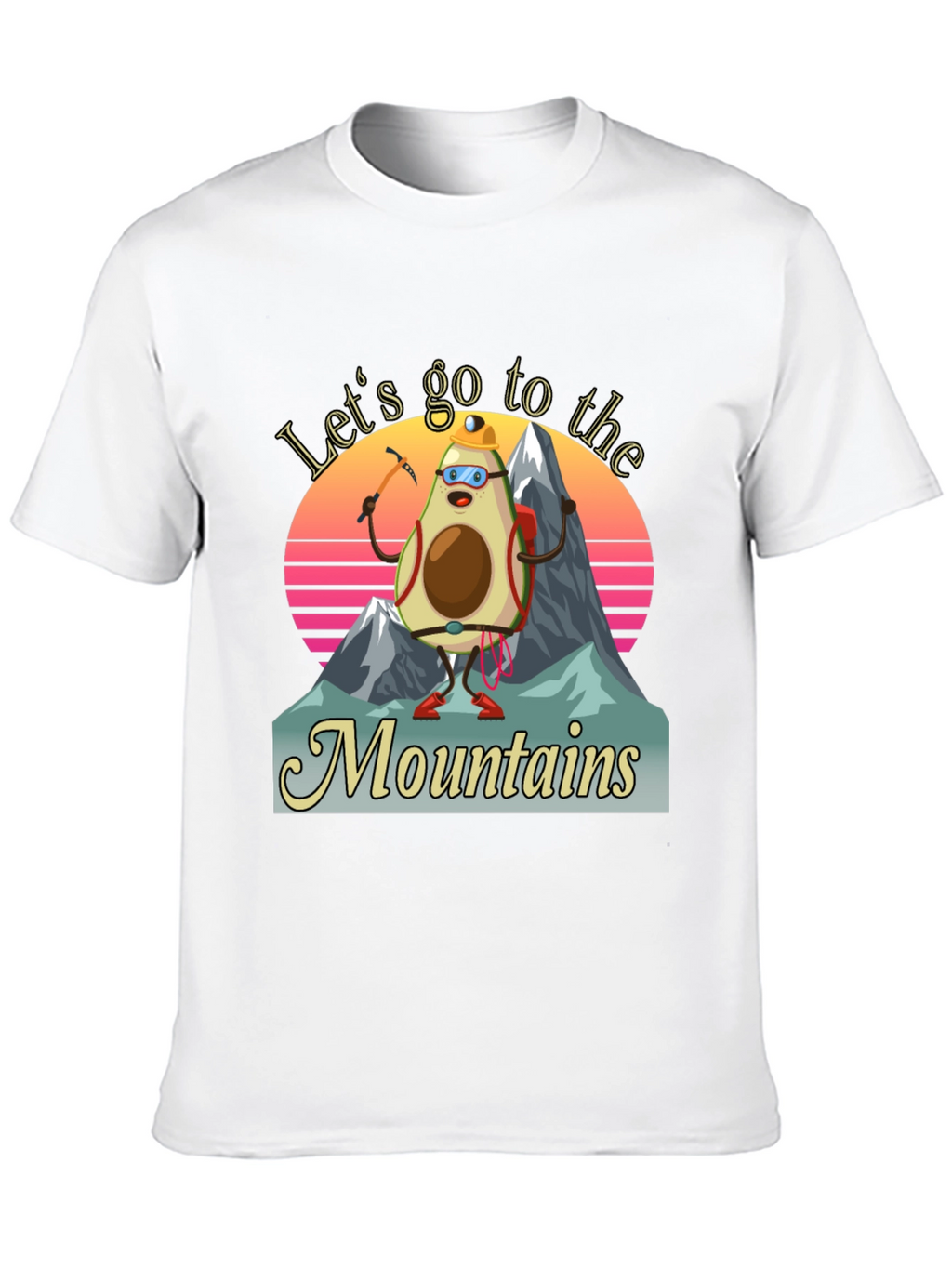 Avocado Mountaineer T-Shirt - Funny Hiking Tee