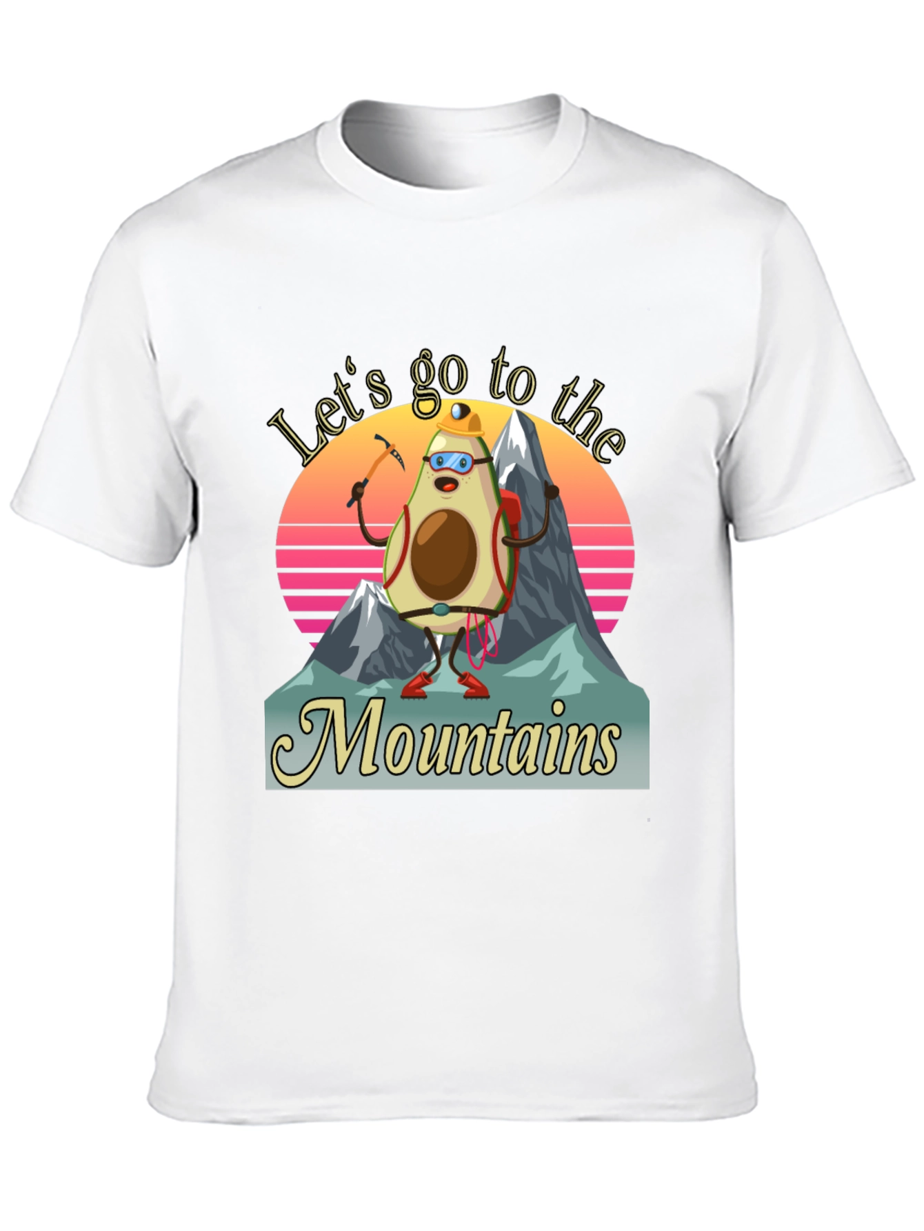 Avocado Mountaineer T-Shirt - Funny Hiking Tee