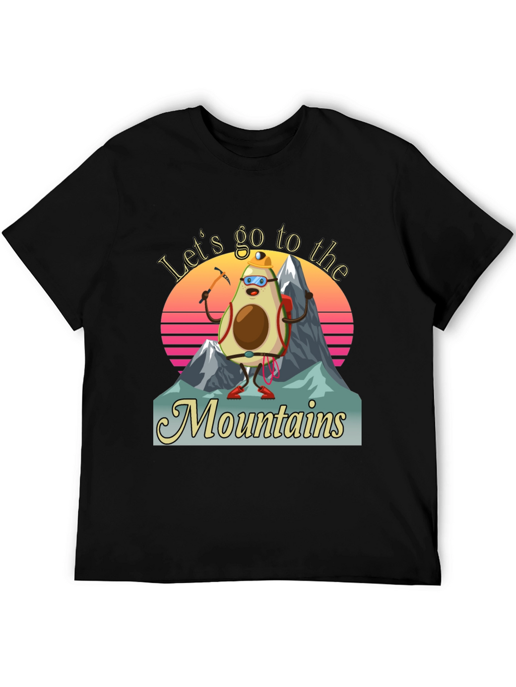 Avocado Mountaineer T-Shirt - Funny Hiking Tee