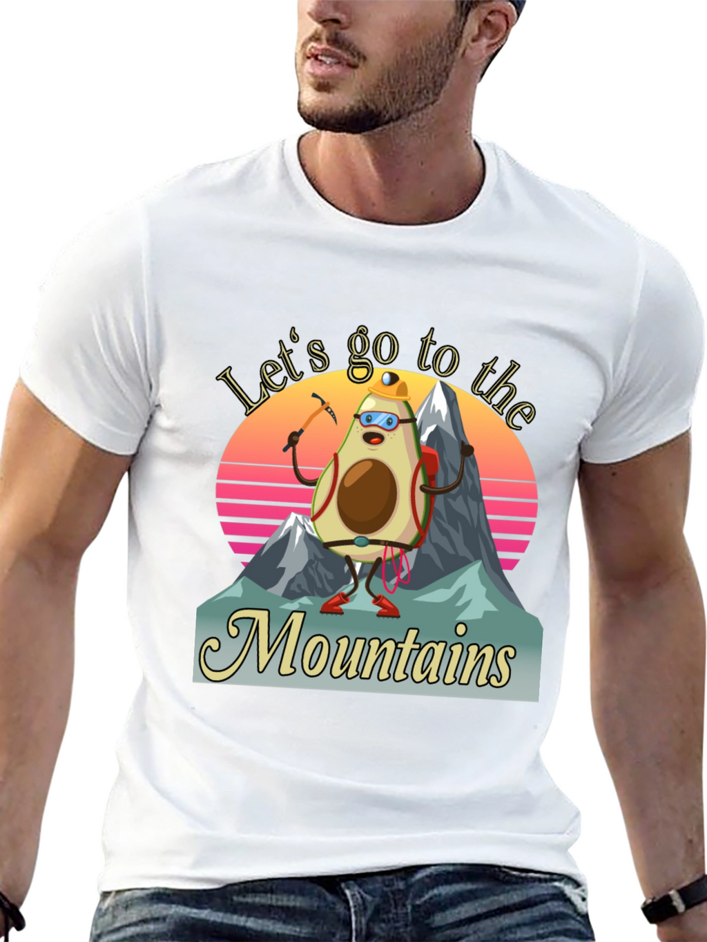 Avocado Mountaineer T-Shirt - Funny Hiking Tee