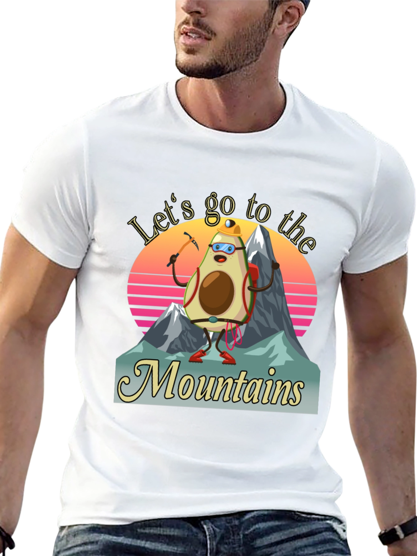 Avocado Mountaineer T-Shirt - Funny Hiking Tee
