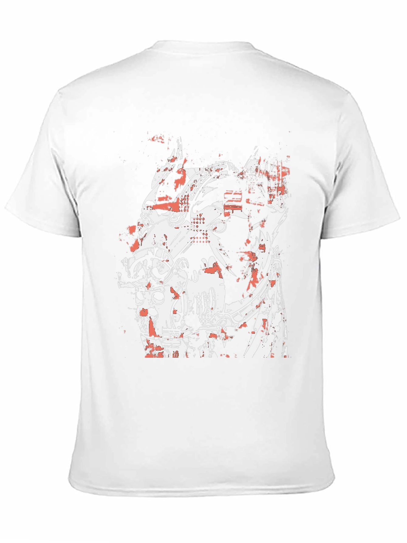 Abstract Graphic Print Black Crew Neck T-Shirt