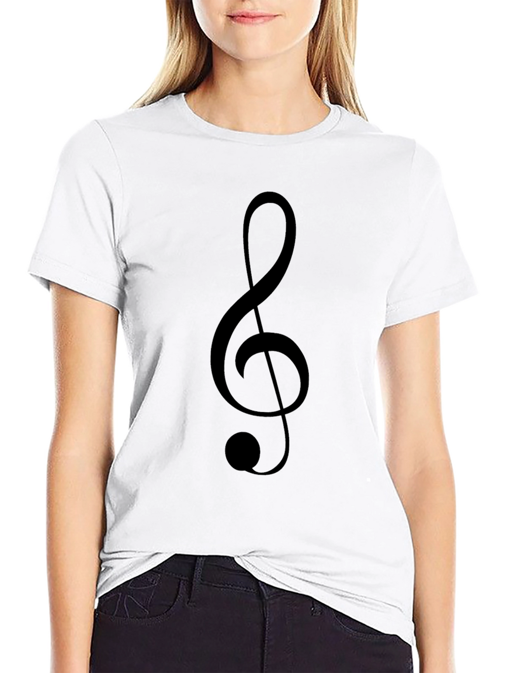 Treble Clef Graphic T-Shirt - Music Lover Tee