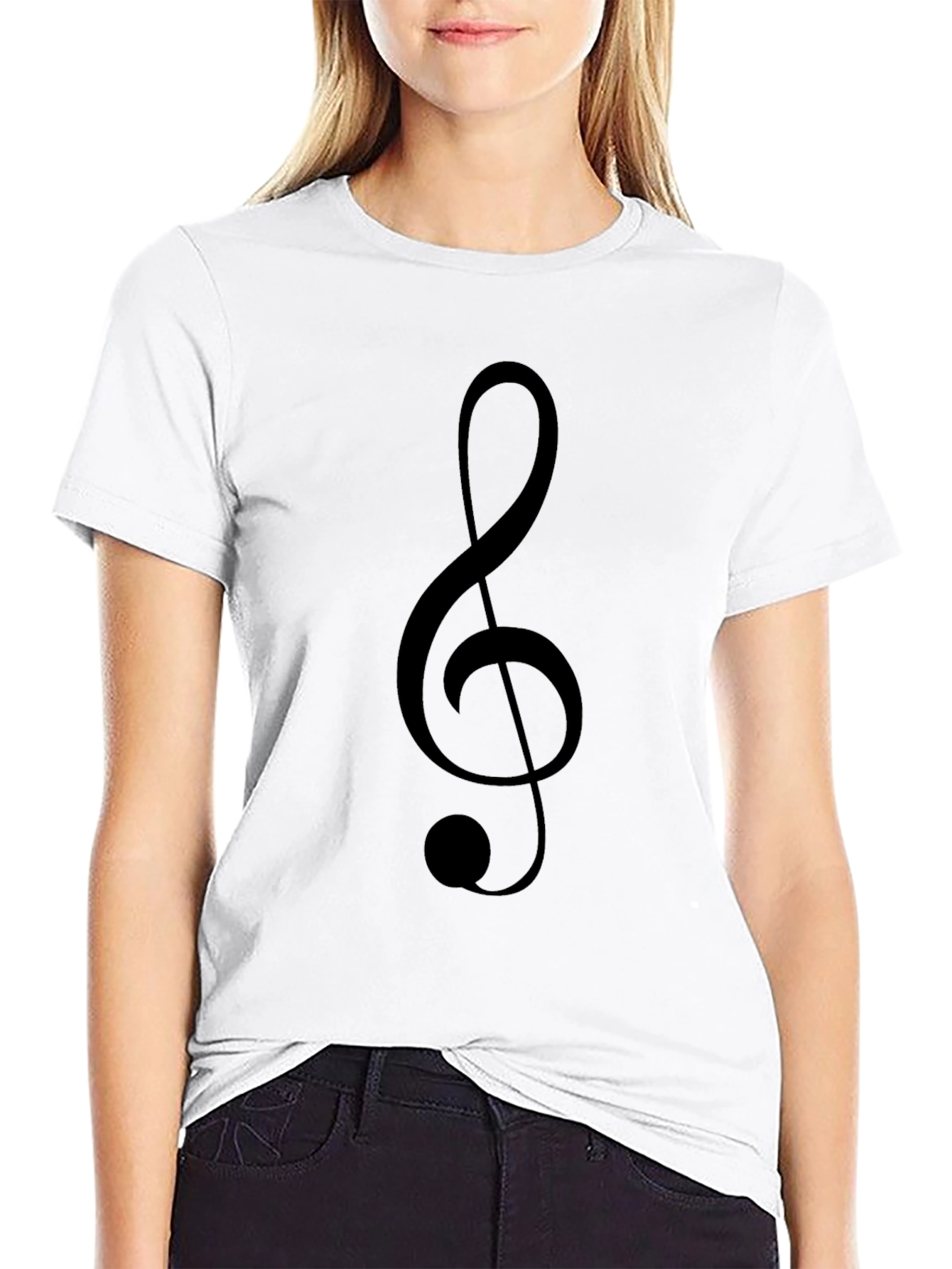 Treble Clef Graphic T-Shirt - Music Lover Tee
