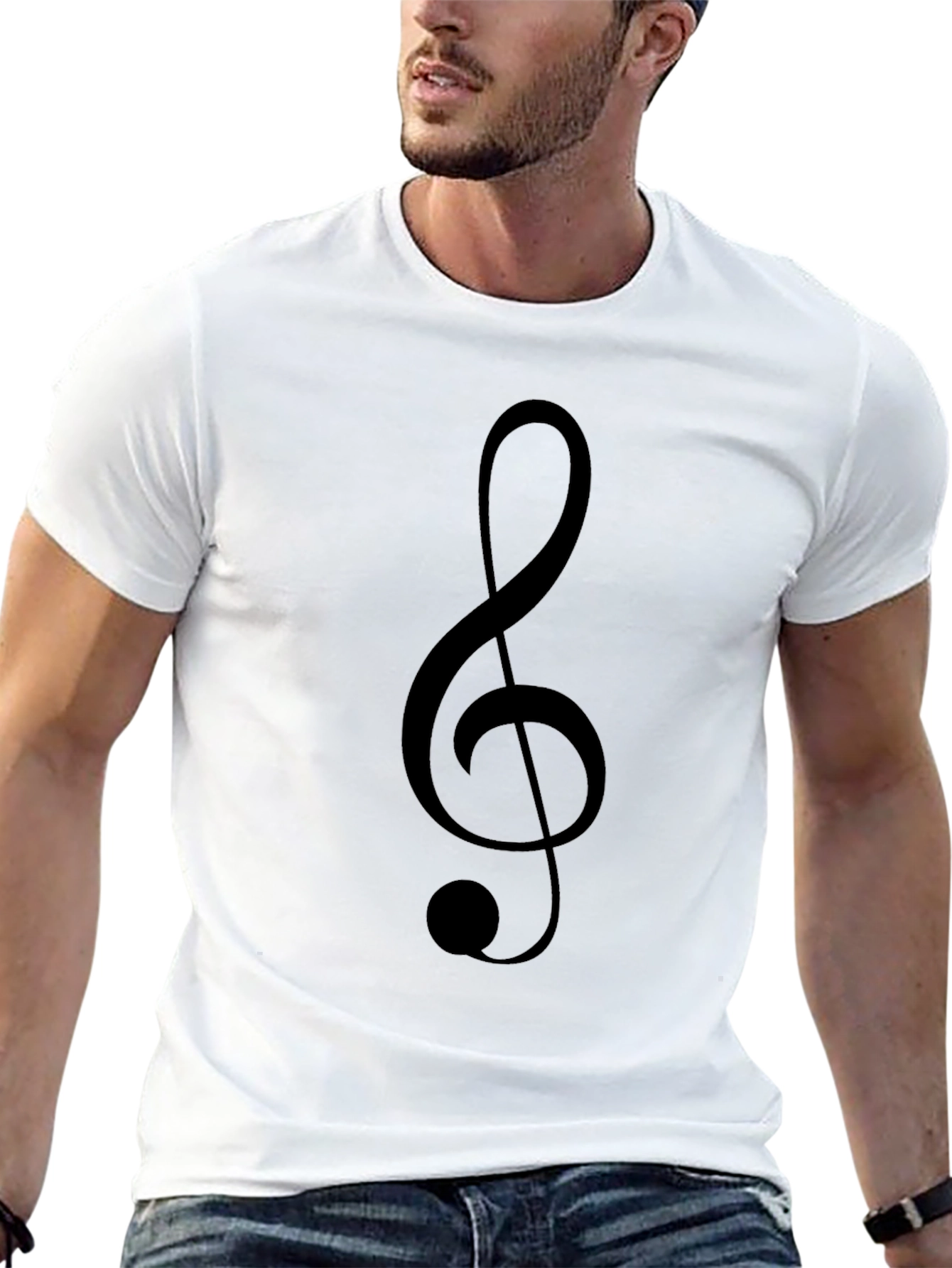Treble Clef Graphic T-Shirt - Music Lover Tee