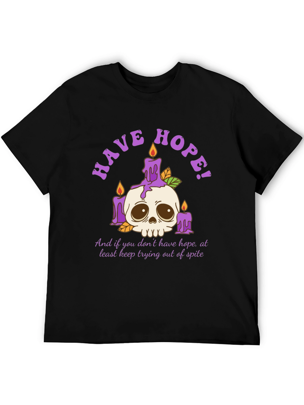 Have Hope T-Shirt - Skull & Candles Graphic Tee