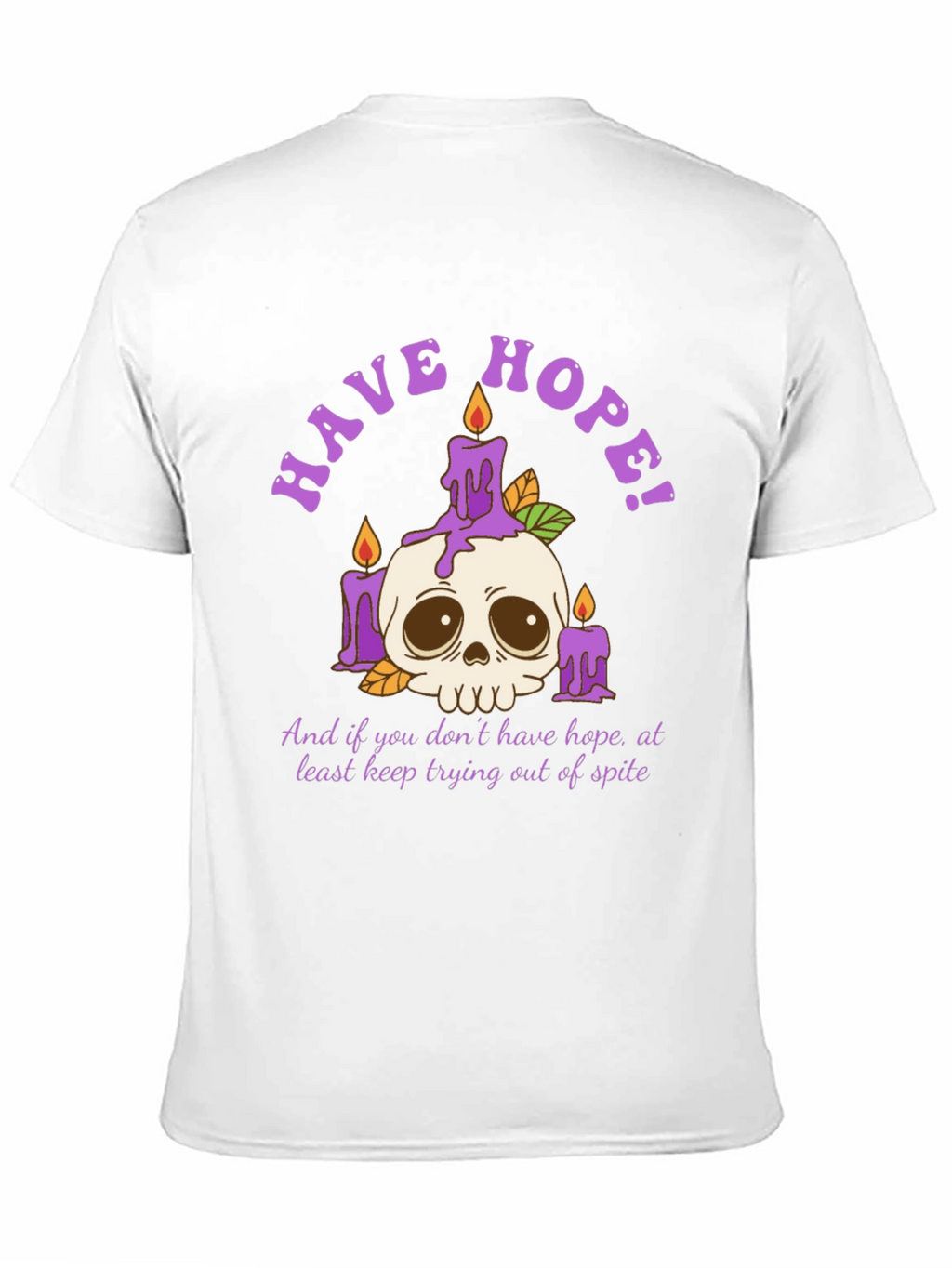 Have Hope T-Shirt - Skull & Candles Graphic Tee