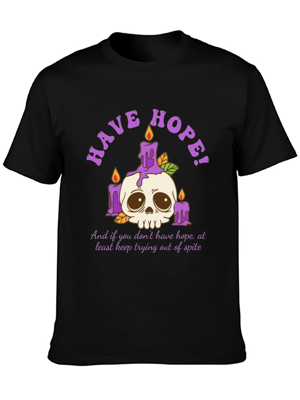 Have Hope T-Shirt - Skull & Candles Graphic Tee