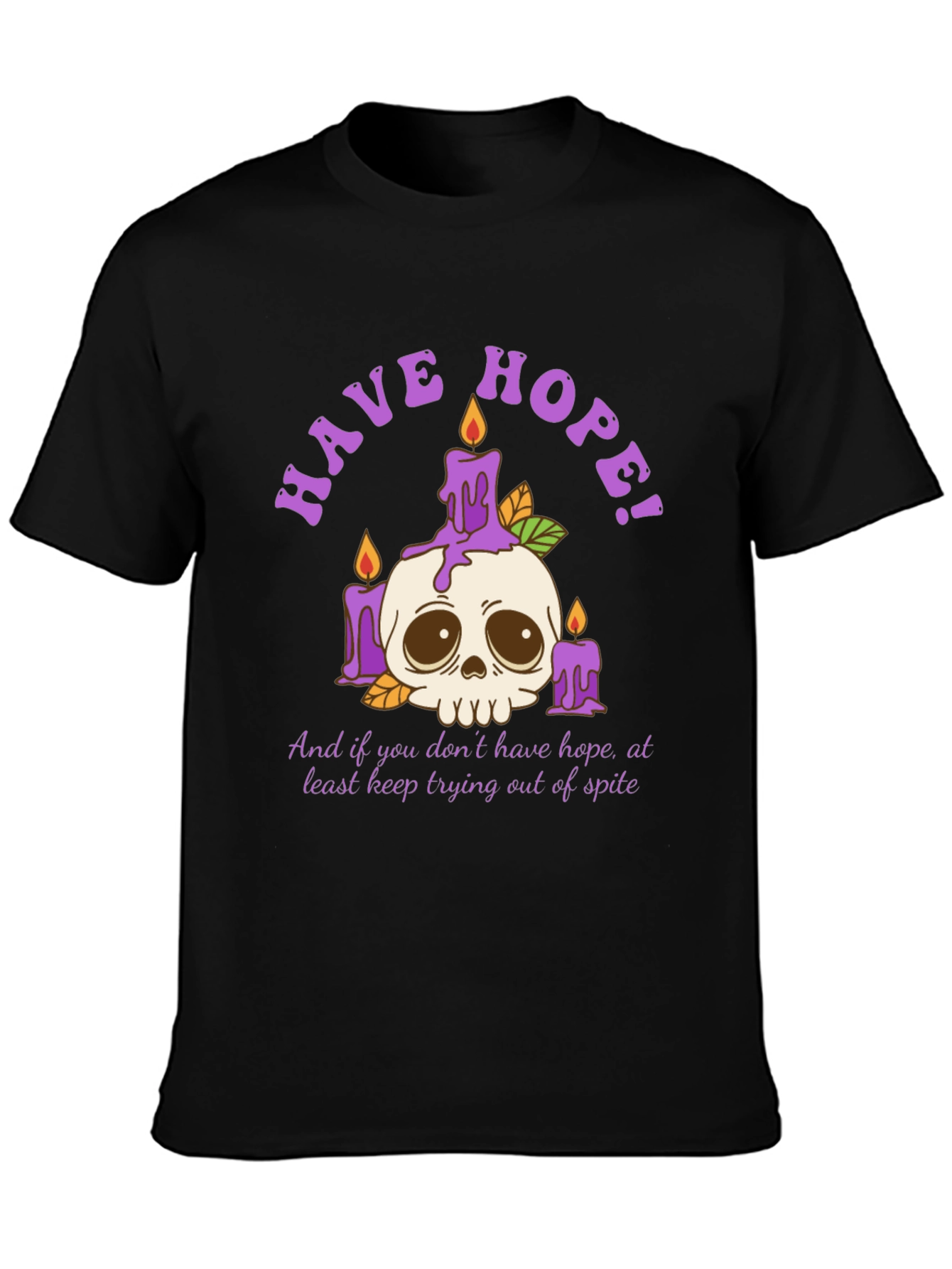 Have Hope T-Shirt - Skull & Candles Graphic Tee
