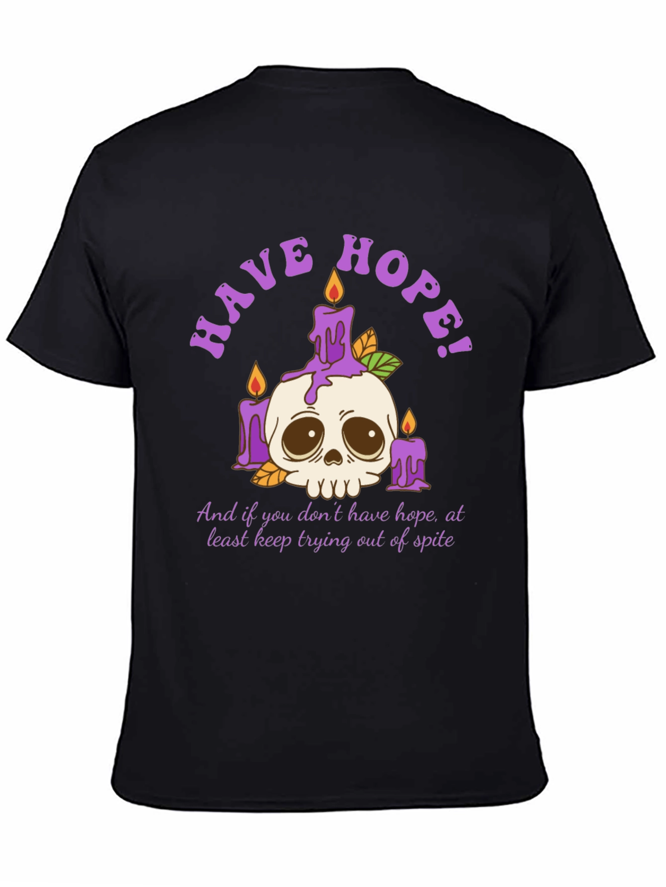 Have Hope T-Shirt - Skull & Candles Graphic Tee