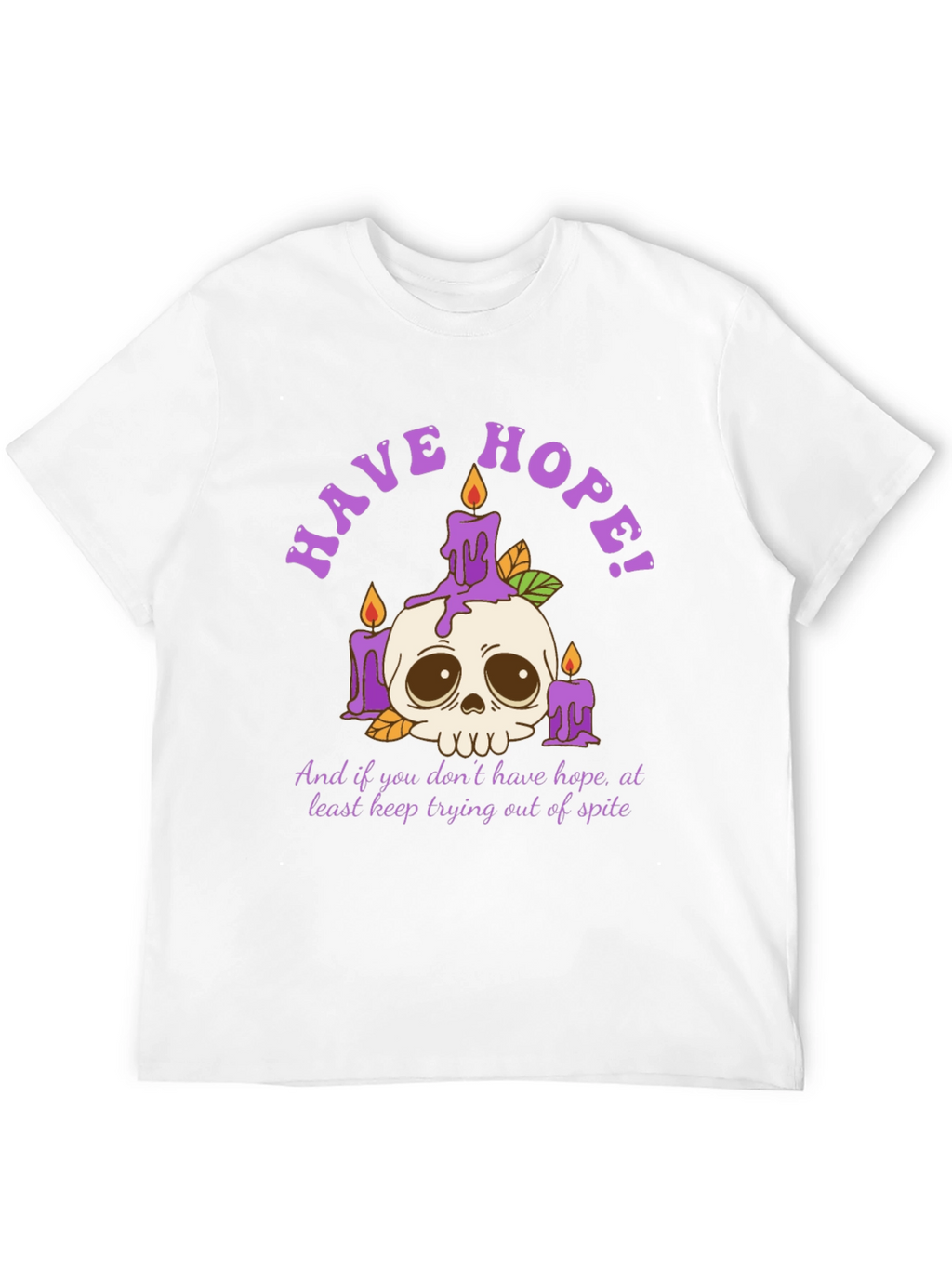 Have Hope T-Shirt - Skull & Candles Graphic Tee
