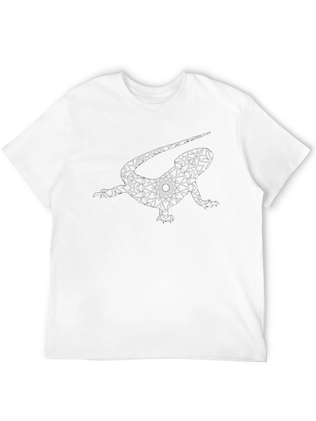 Mens Solid Black Crew Neck T-Shirt