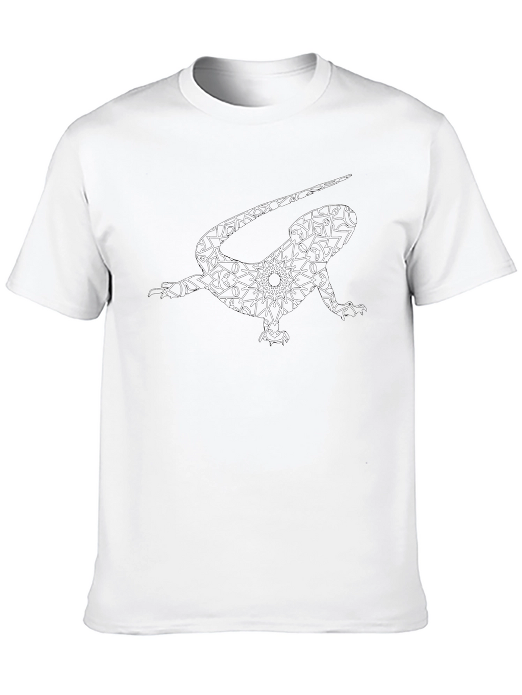 Mens Solid Black Crew Neck T-Shirt