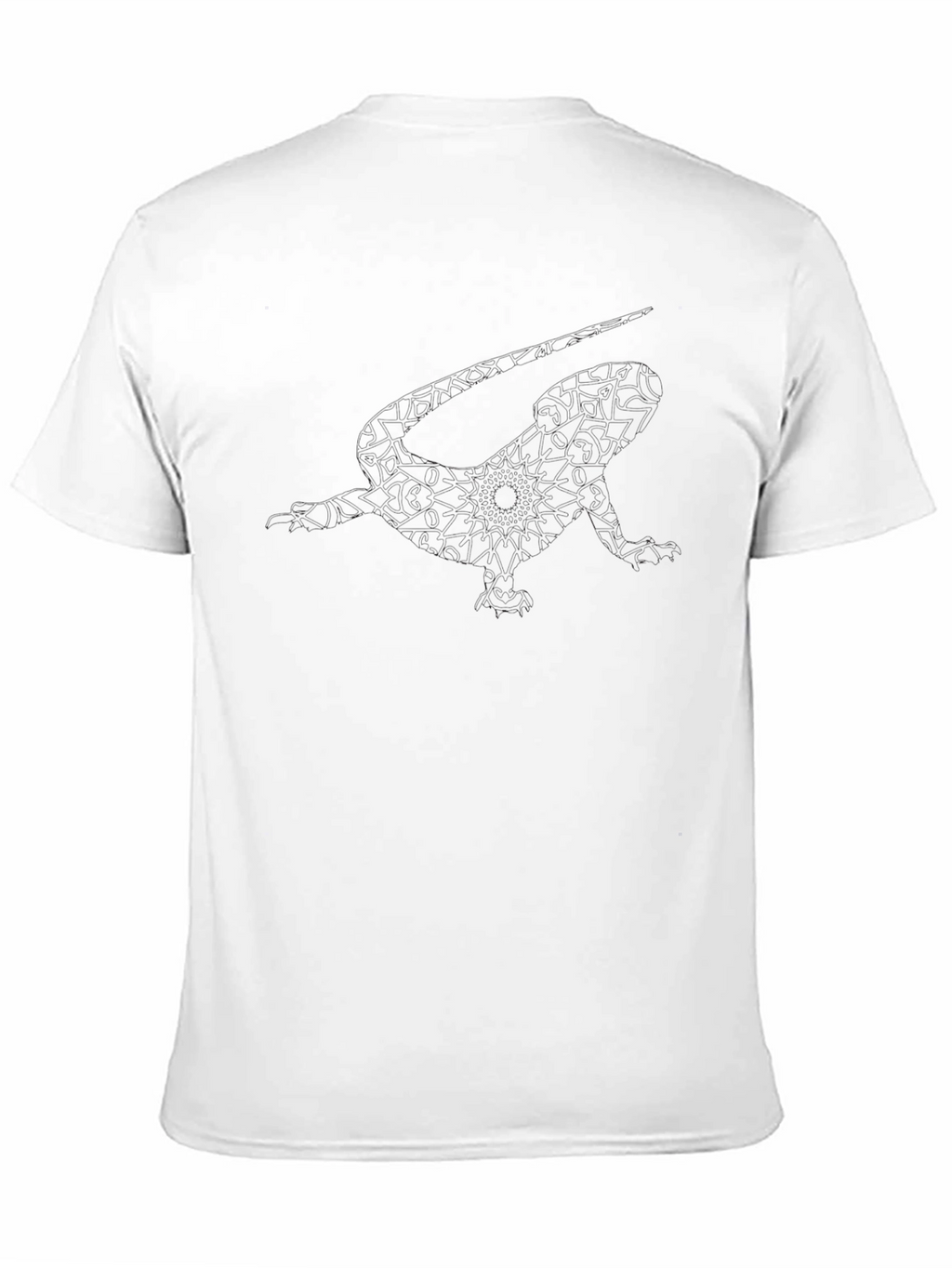 Mens Solid Black Crew Neck T-Shirt
