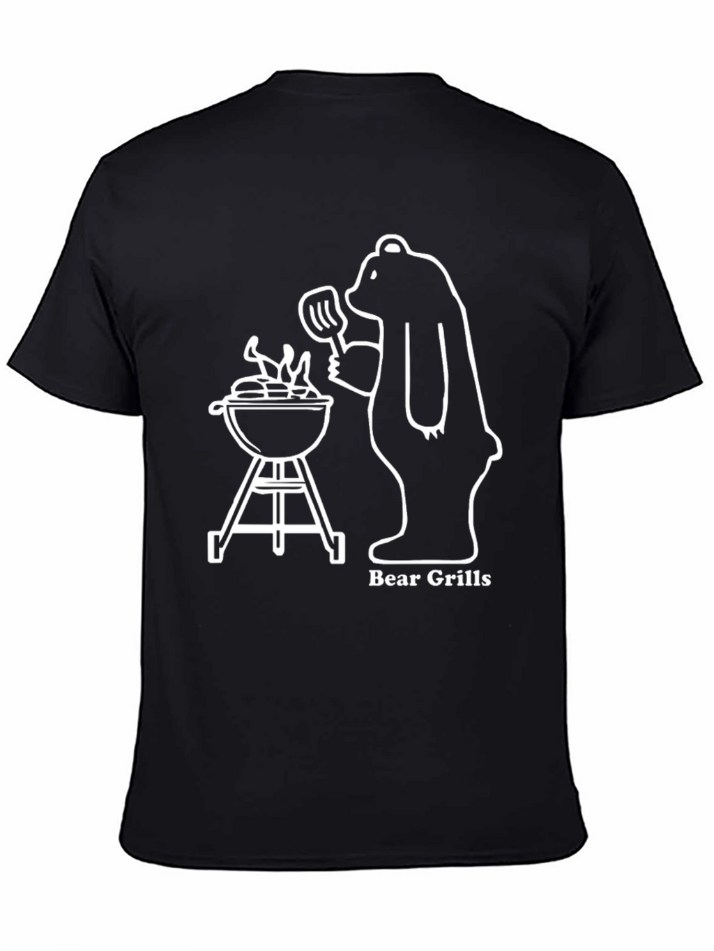 Bear Grills T-Shirt: Funny BBQ Bear Tee