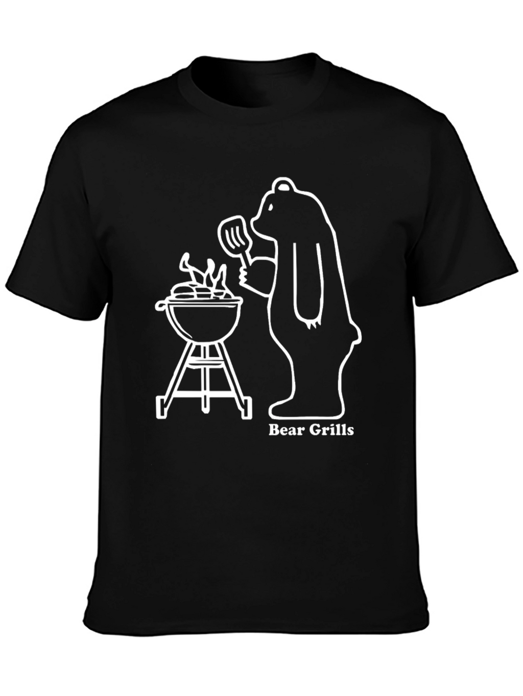 Bear Grills T-Shirt: Funny BBQ Bear Tee