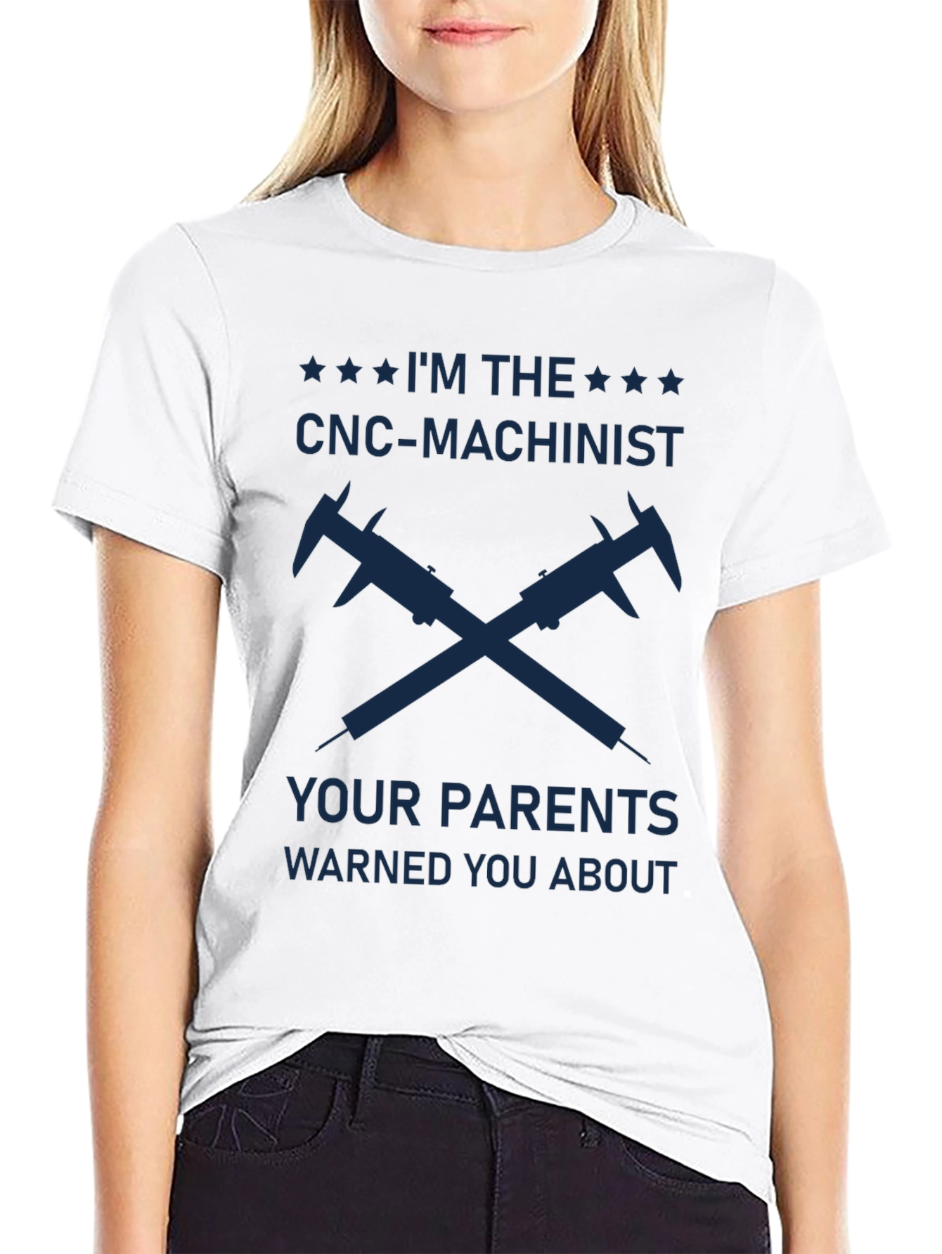 CNC Machinist T-Shirt - Warning Label Humor