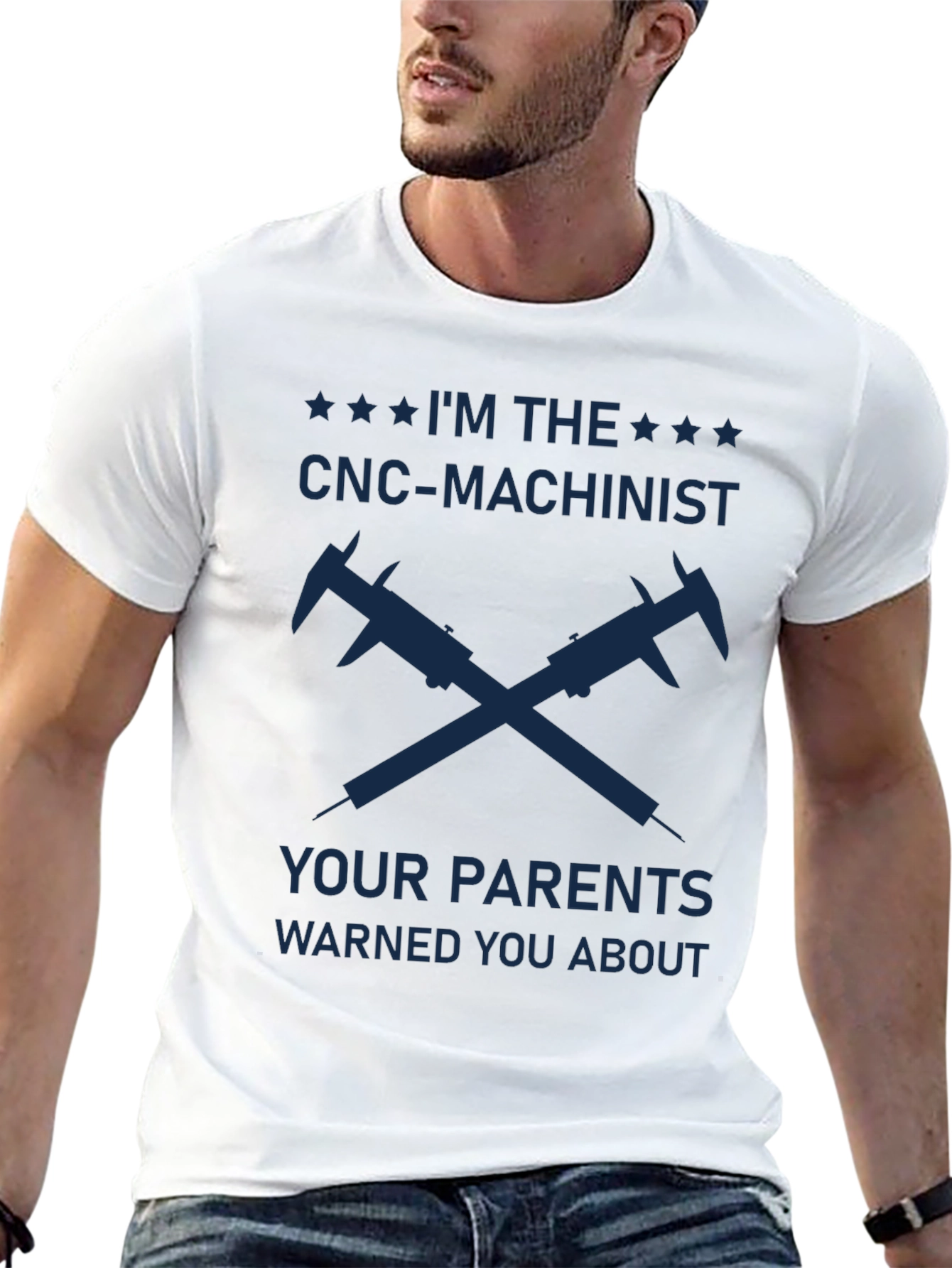 CNC Machinist T-Shirt - Warning Label Humor
