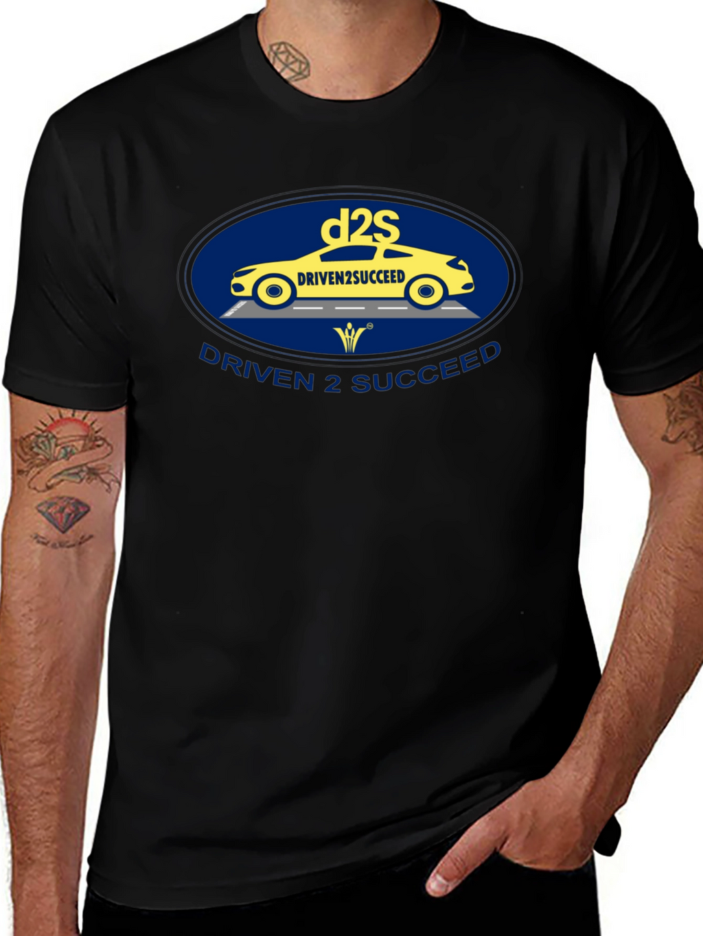 Driven 2 Succeed Black Graphic Tee