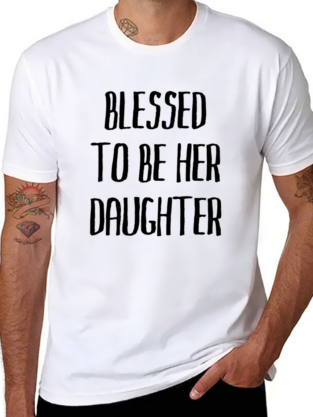 Blessed To Be Her Daughter Graphic T-Shirt