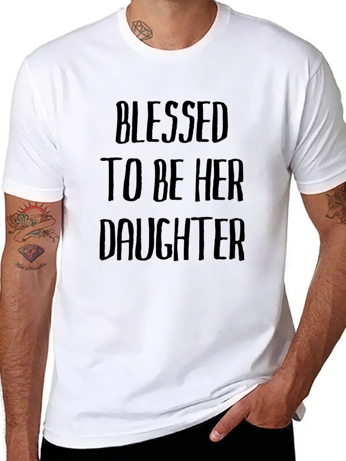 Blessed To Be Her Daughter Graphic T-Shirt