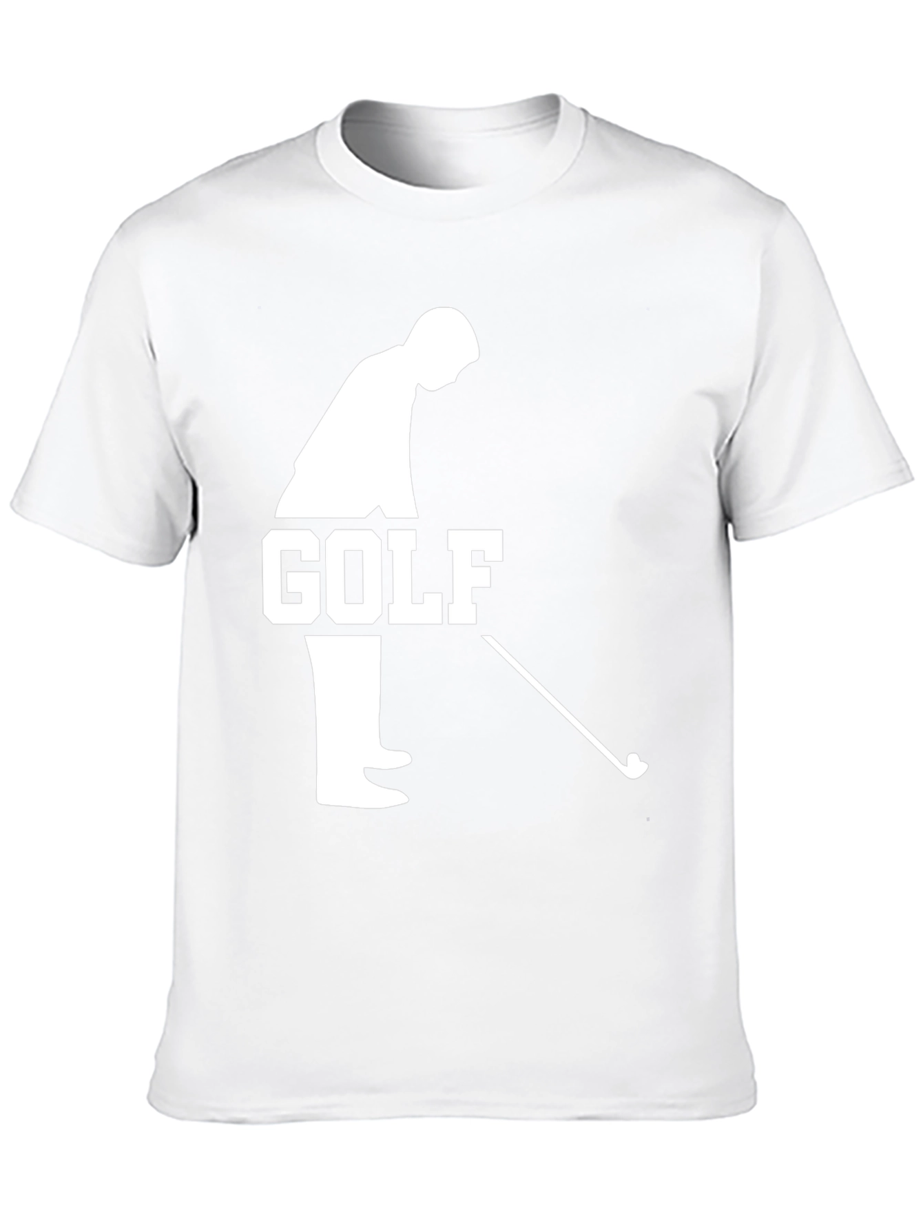 Golf Player Graphic Tee - Casual Mens Black T-Shirt