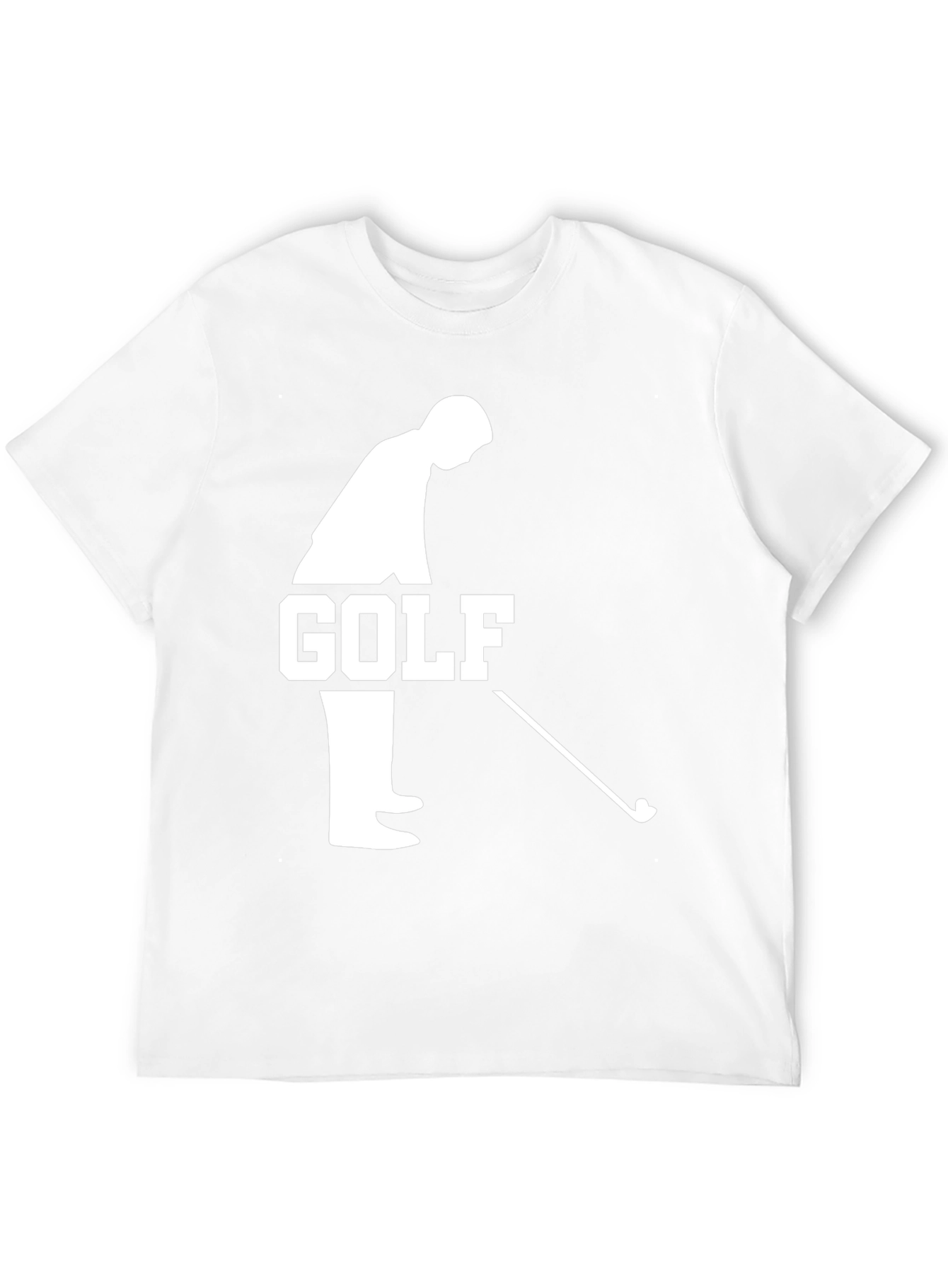 Golf Player Graphic Tee - Casual Mens Black T-Shirt