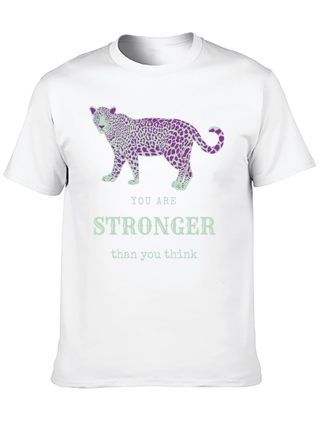 Stronger Leopard Graphic Tee