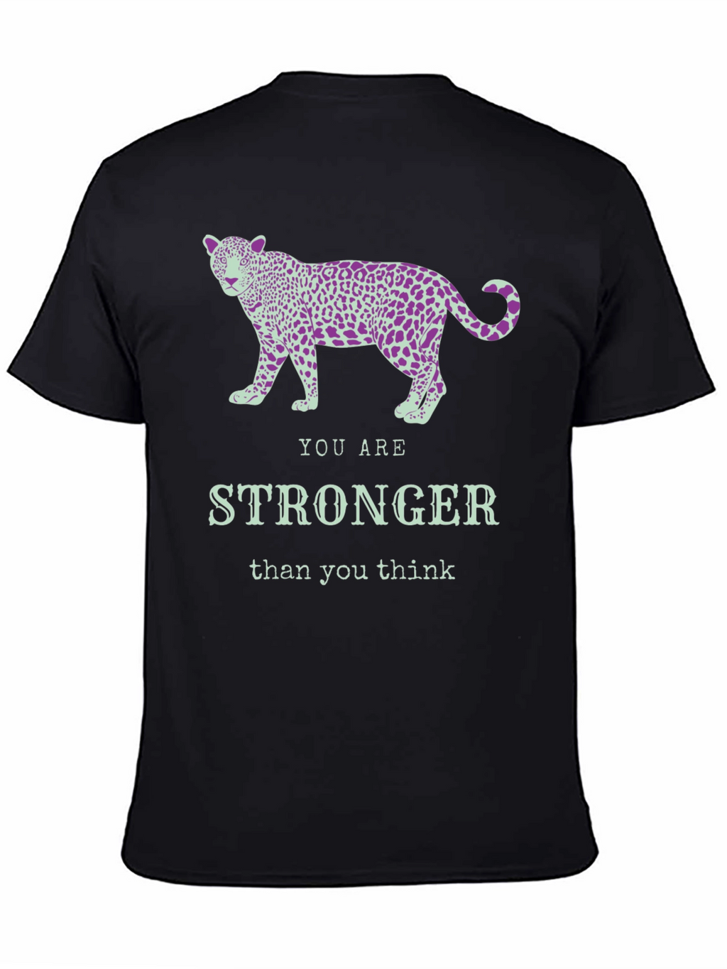 Stronger Leopard Graphic Tee