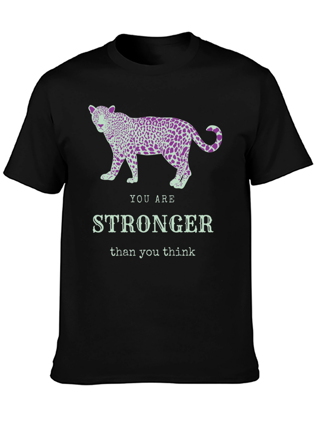 Stronger Leopard Graphic Tee