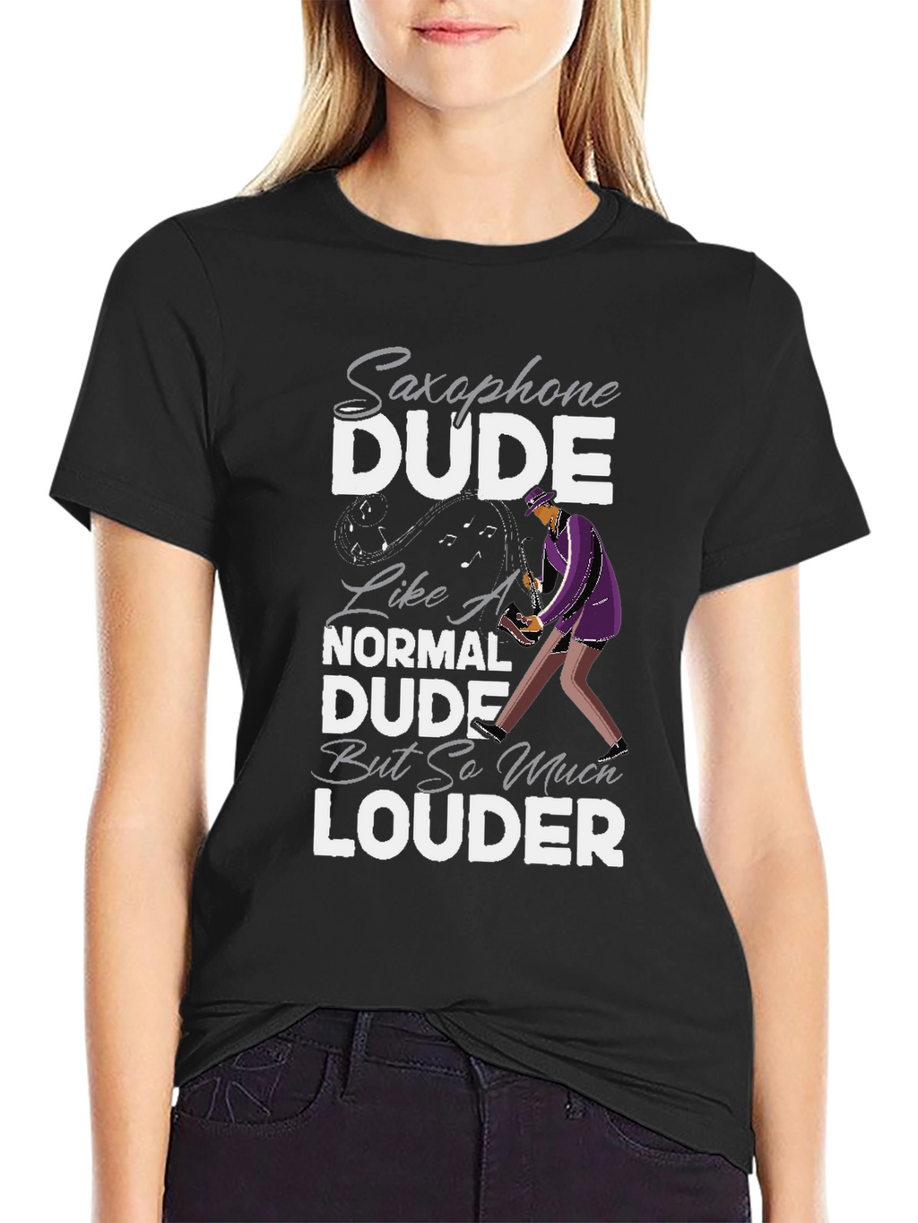 Saxophone Dude T-Shirt: Loud & Proud Musician Tee