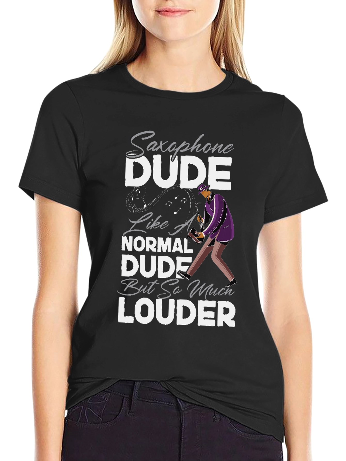 Saxophone Dude T-Shirt: Loud & Proud Musician Tee