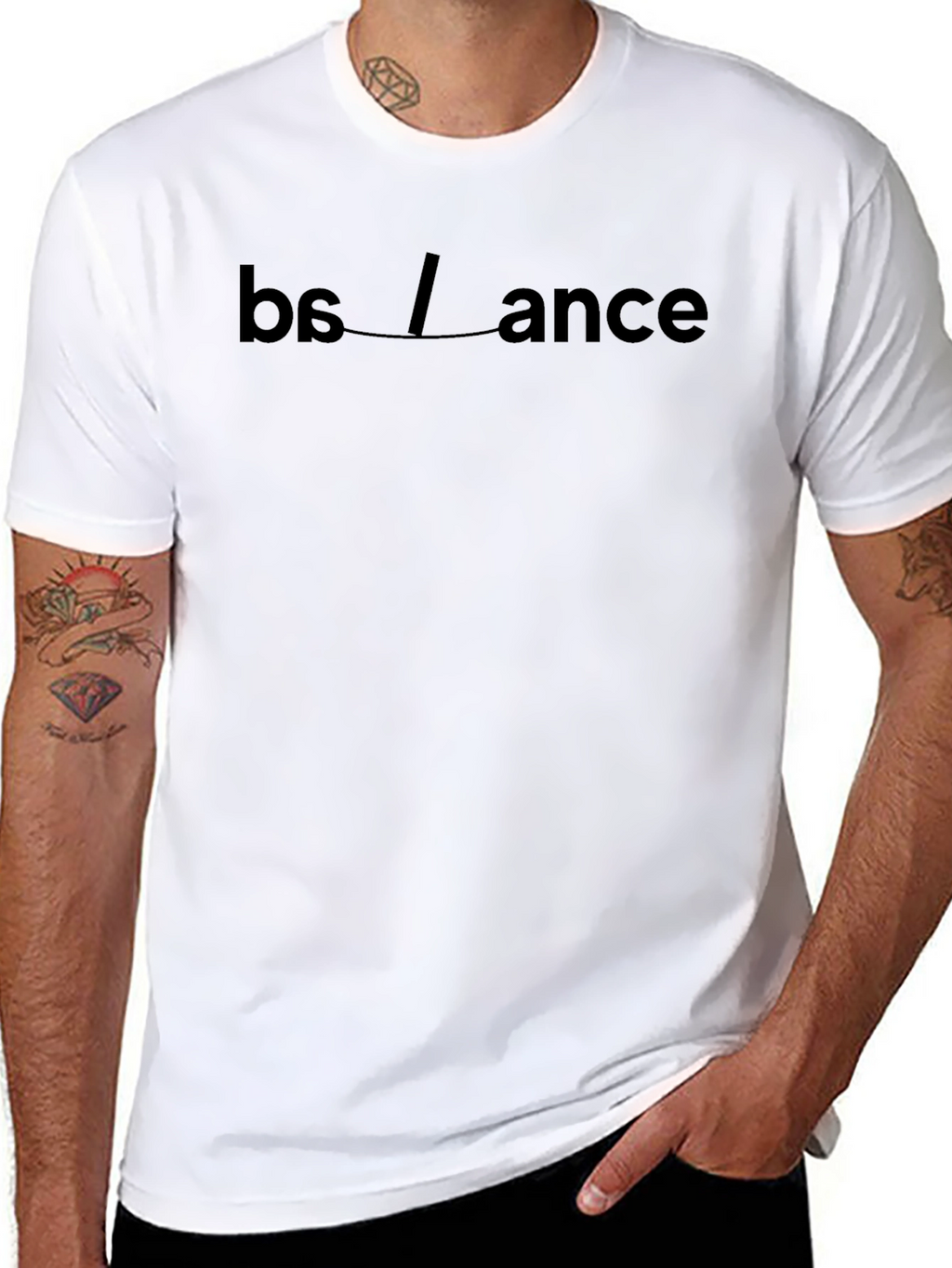 Balance Graphic Tee - Modern Minimalist Design