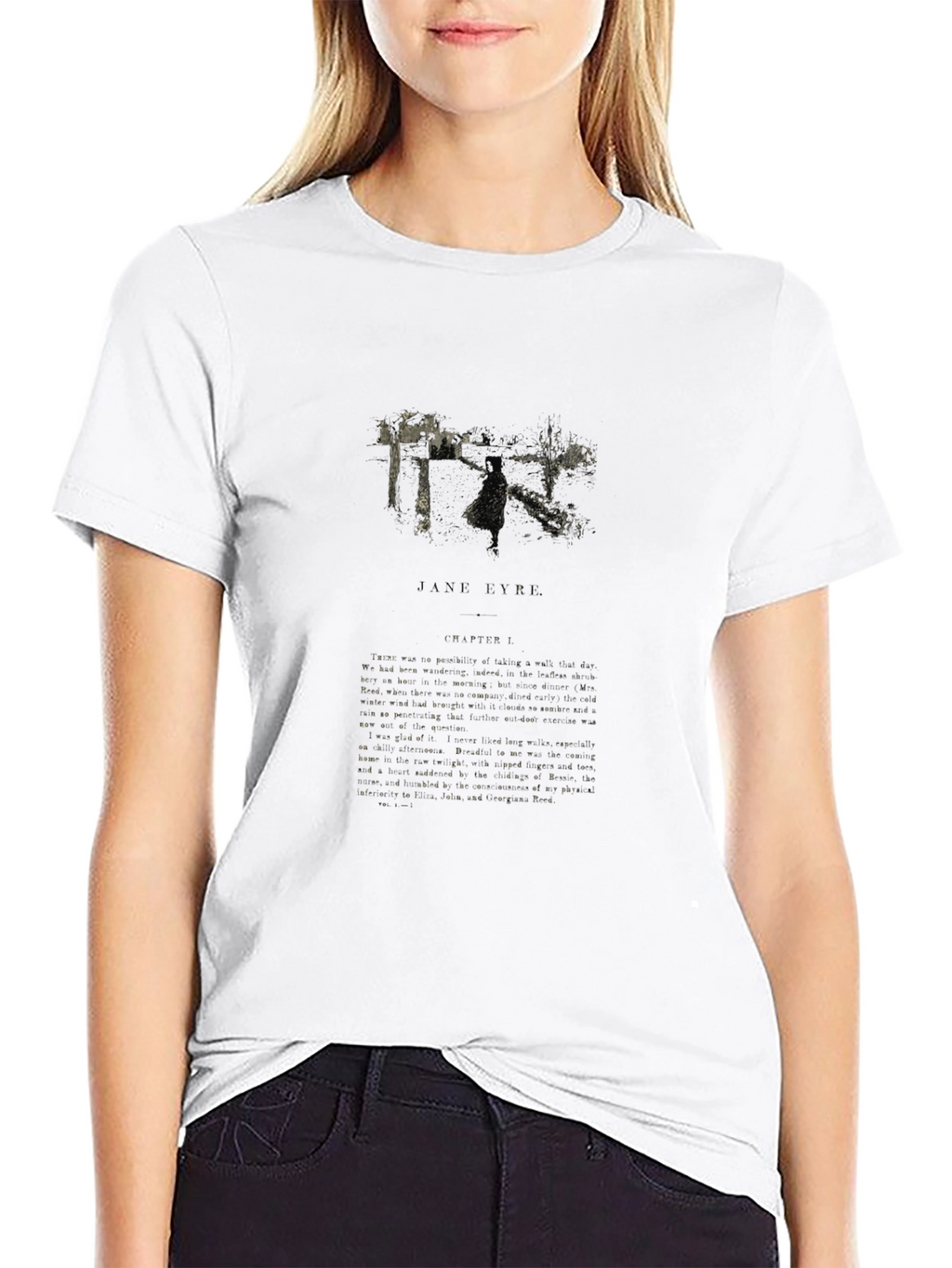 Abstract Graphic Print Black T-Shirt