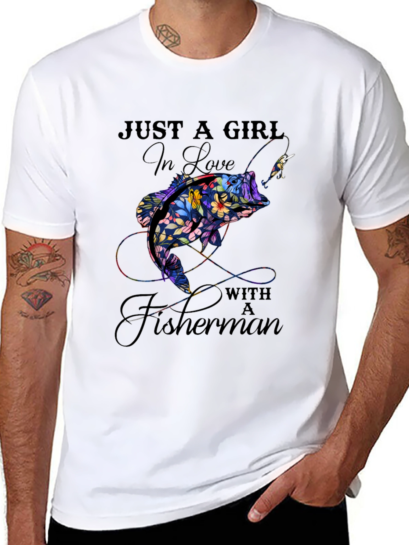 Just A Girl In Love With A Fisherman T-Shirt