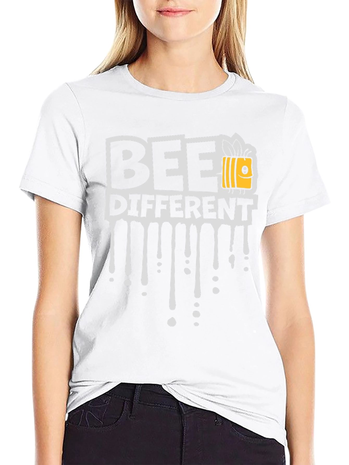 Bee Different Black T-Shirt