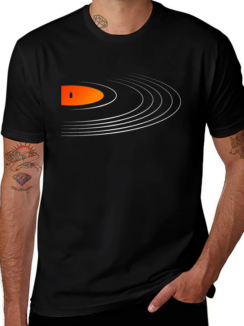 Retro Vinyl Record Graphic T-Shirt