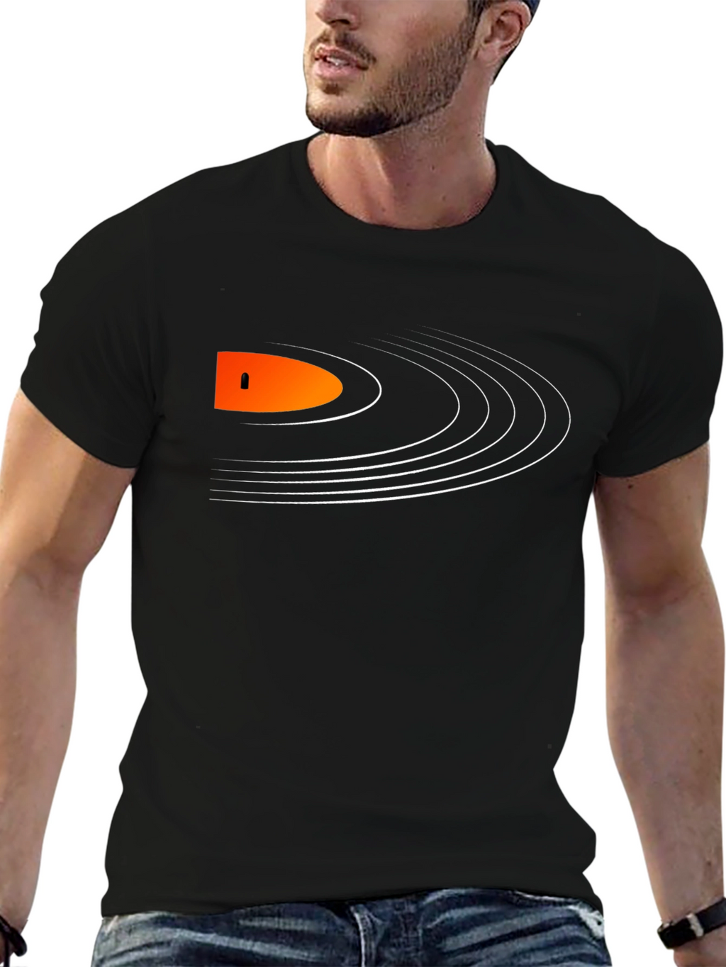 Retro Vinyl Record Graphic T-Shirt