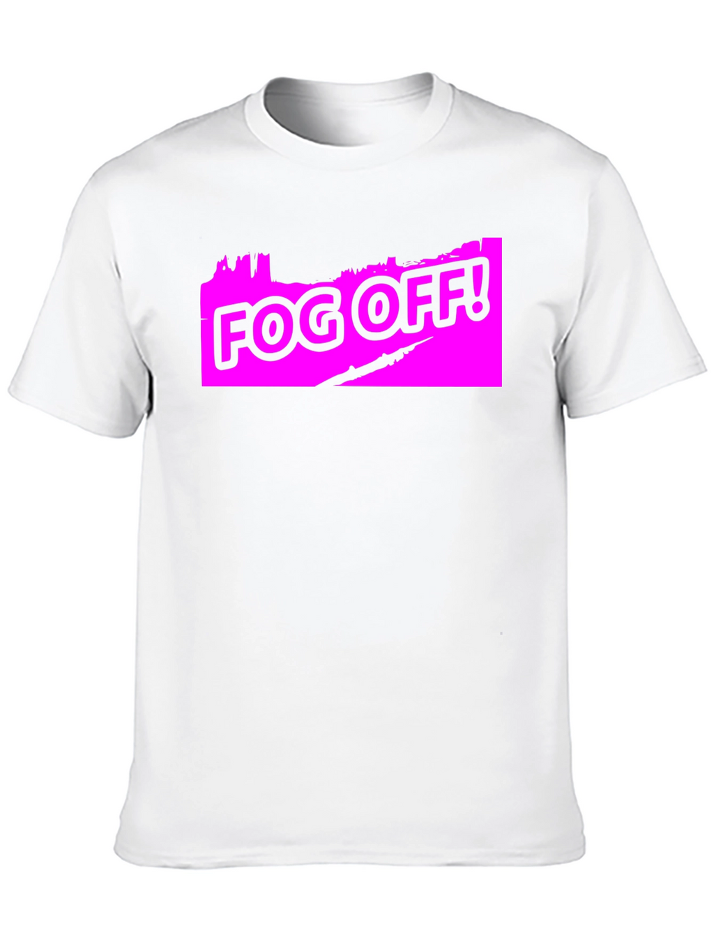 Fog Off! Graphic Print Black T-Shirt