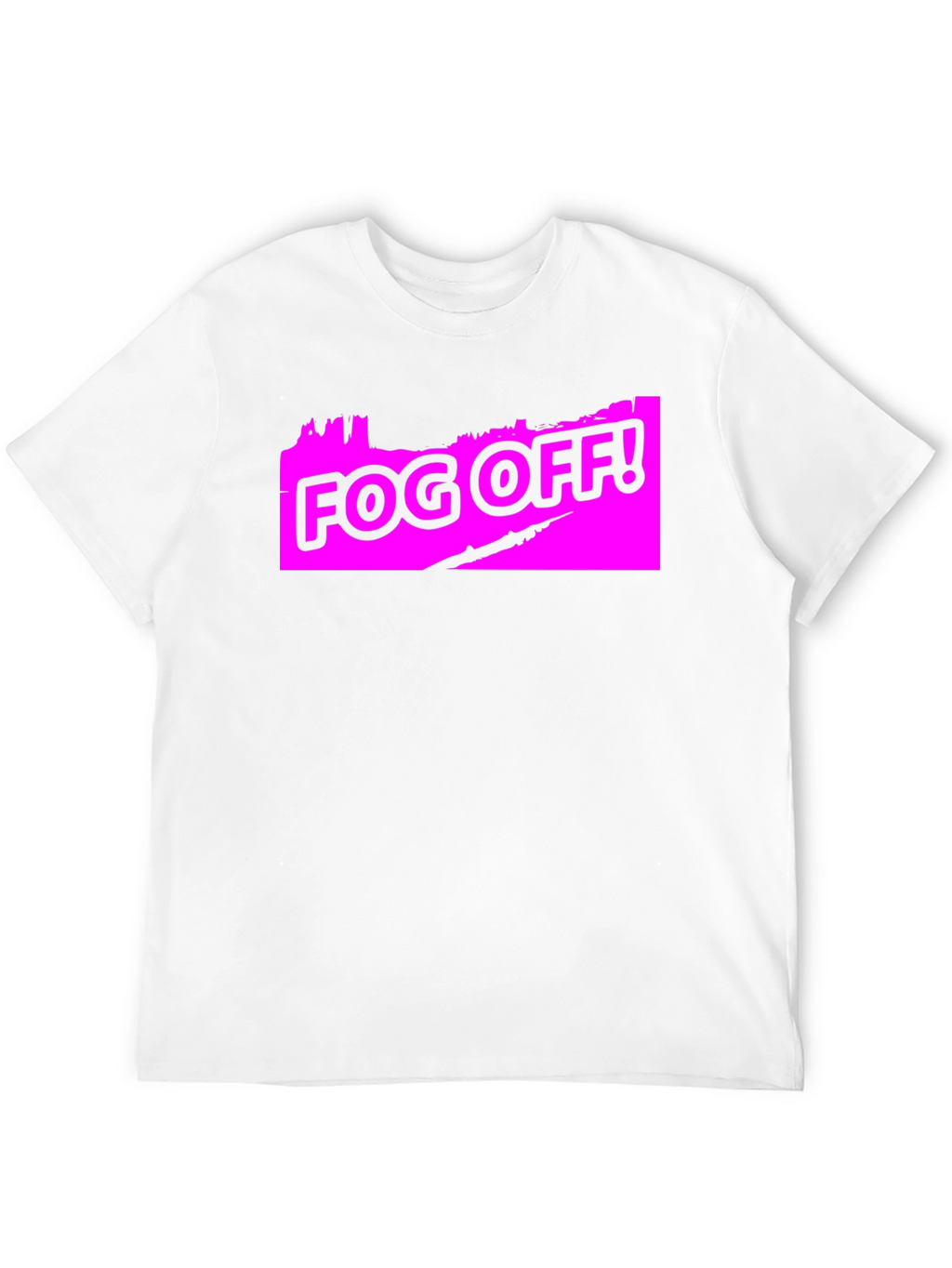 Fog Off! Graphic Print Black T-Shirt