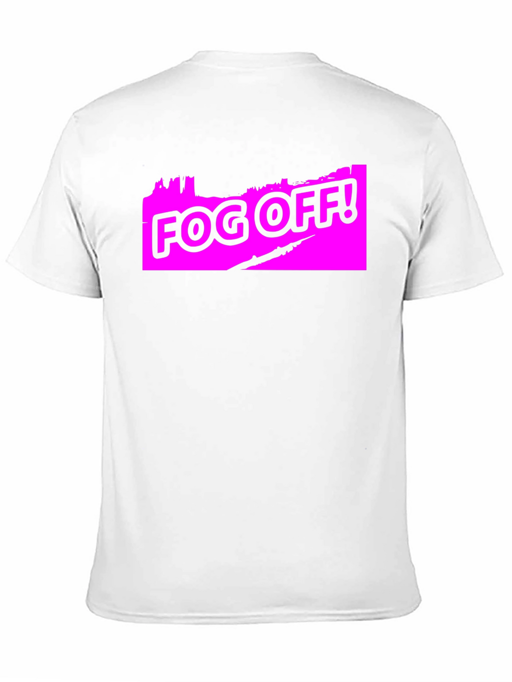 Fog Off! Graphic Print Black T-Shirt