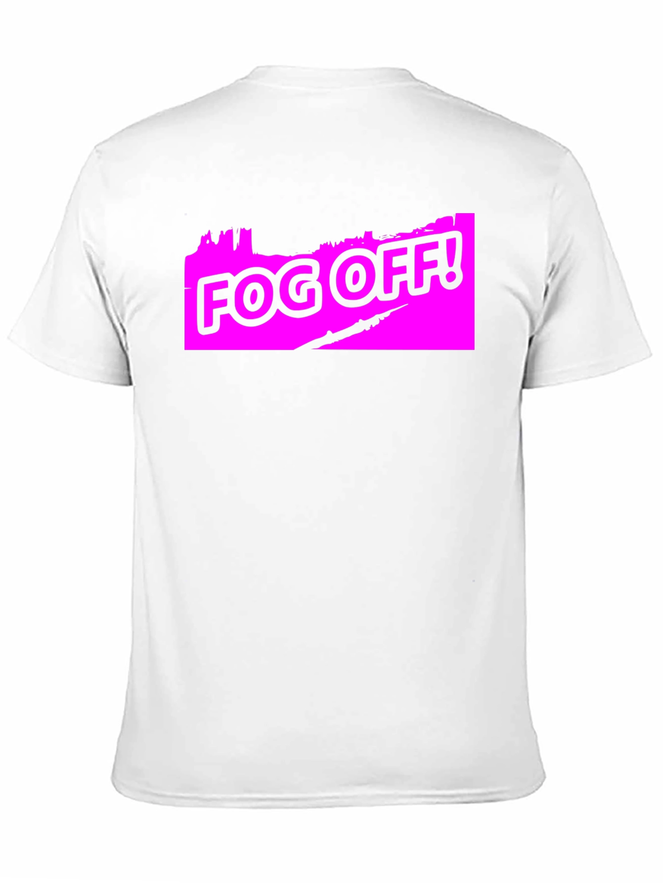 Fog Off! Graphic Print Black T-Shirt