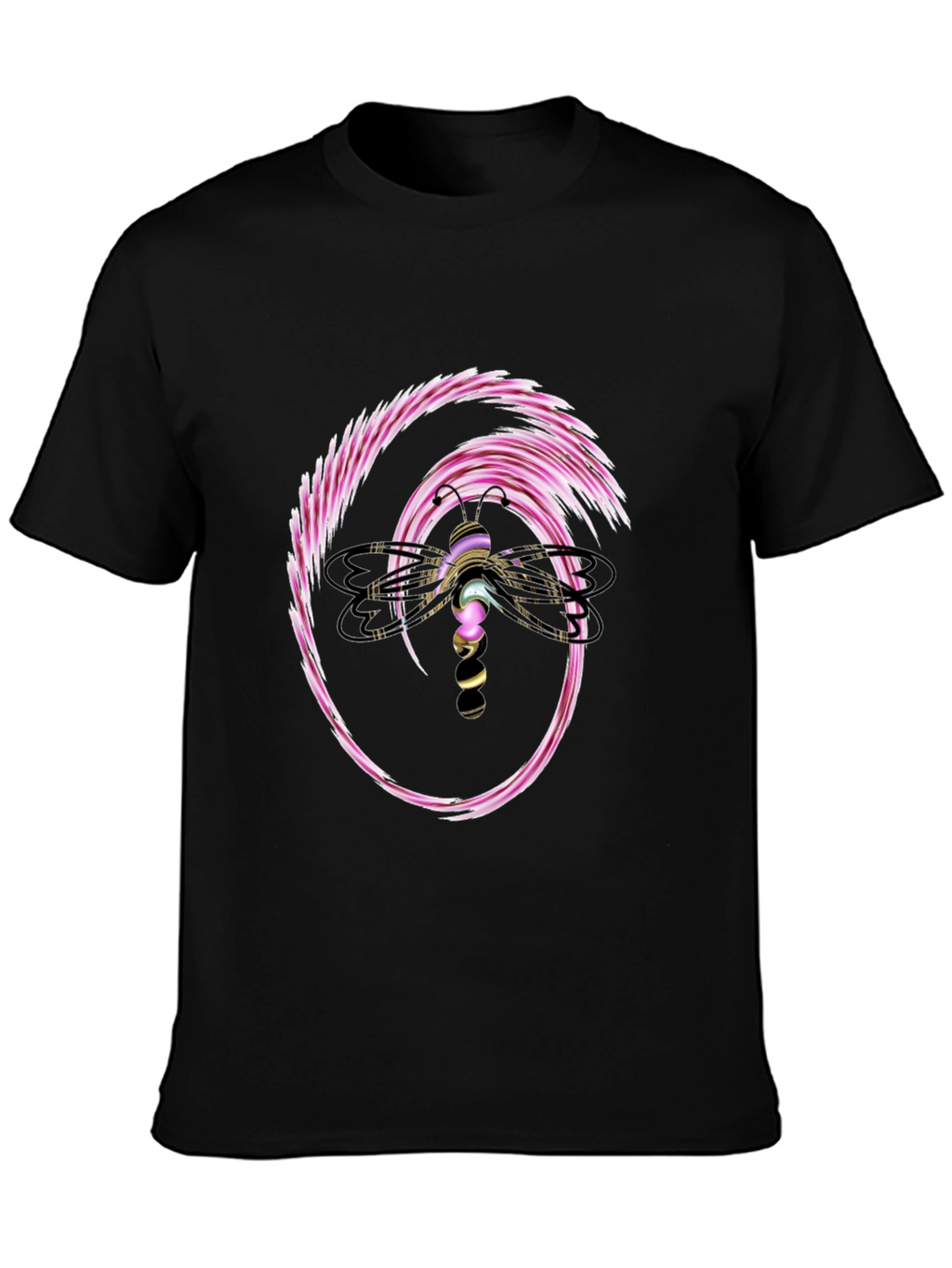 Dragonfly Graphic Black T-Shirt