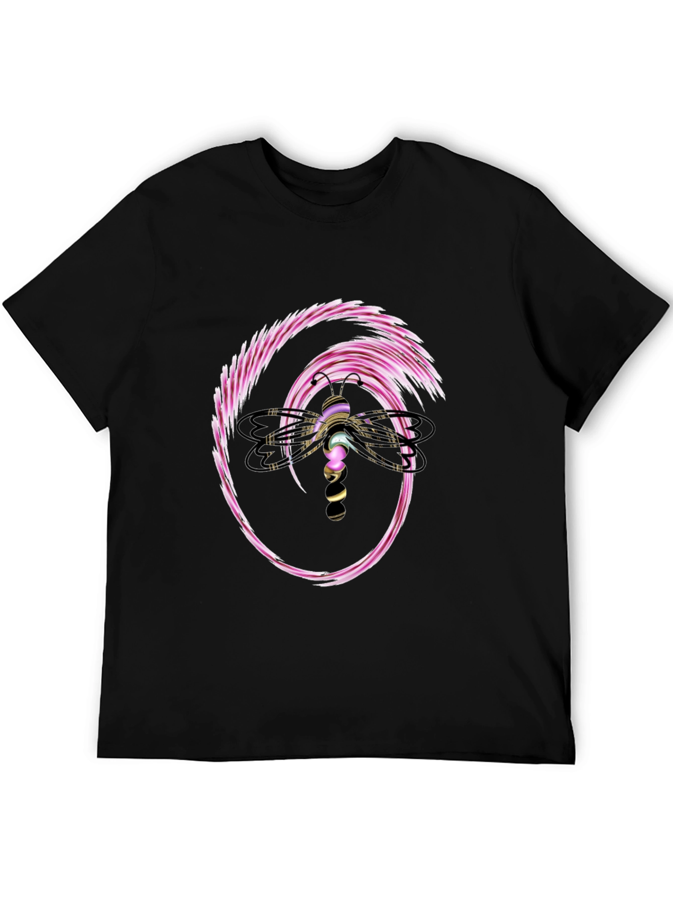 Dragonfly Graphic Black T-Shirt