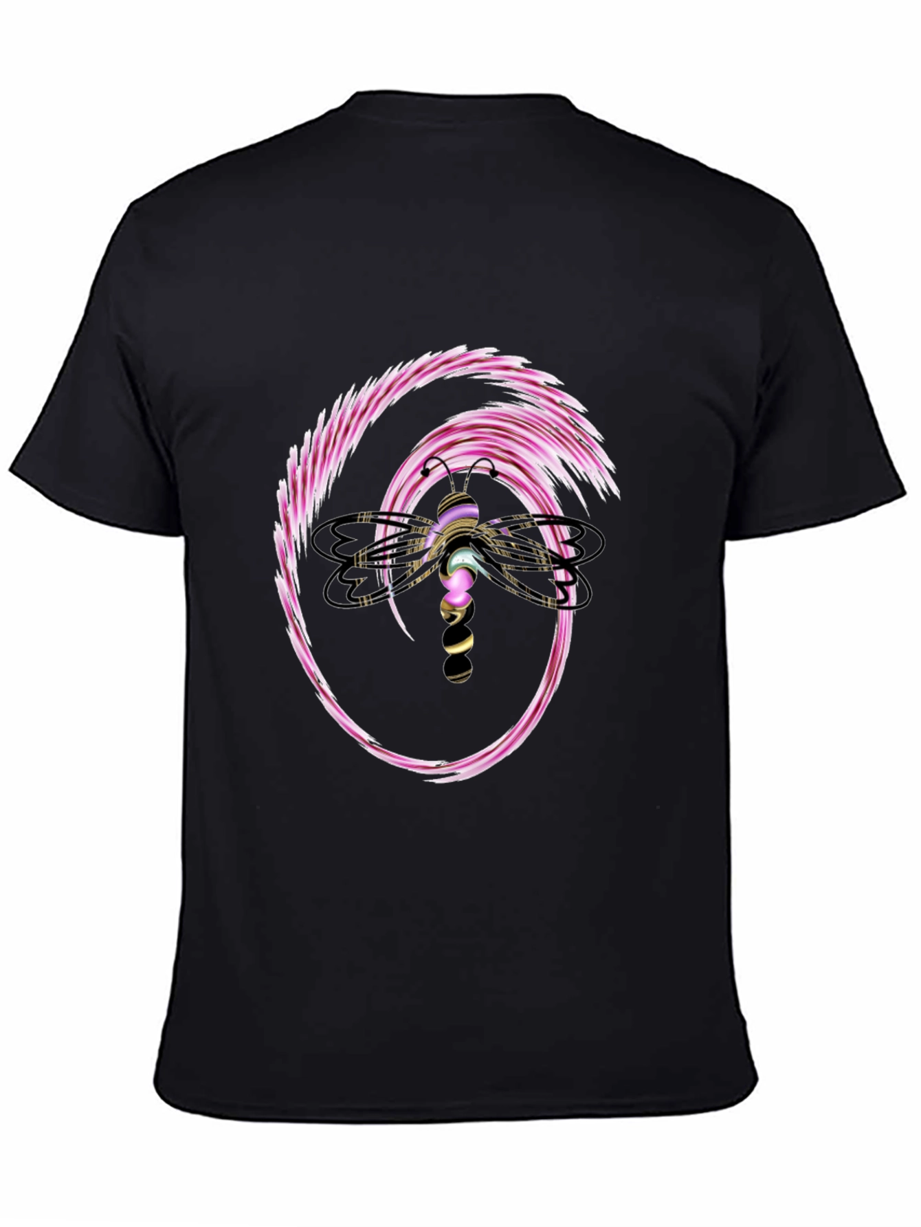 Dragonfly Graphic Black T-Shirt