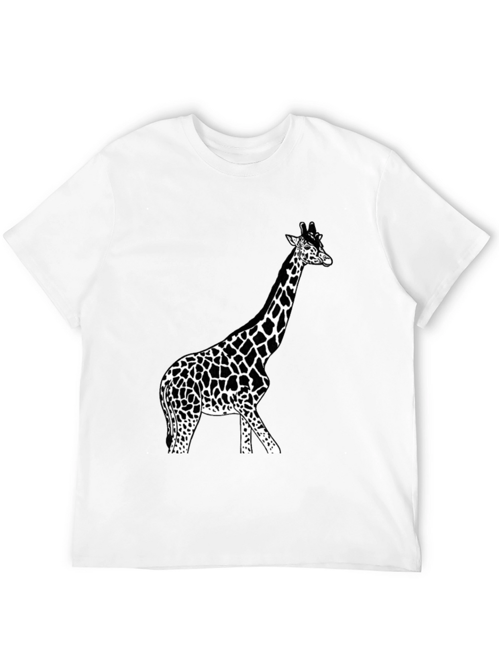 Giraffe Graphic Tee - Unisex Black T-Shirt